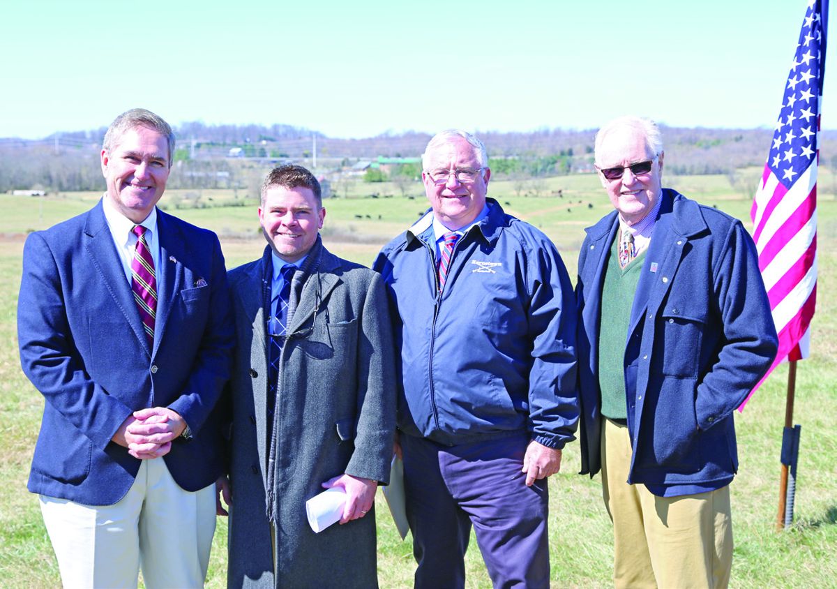 Shenandoah Valley preservationists join the Civil War Trust to announce the protection of 73 acres of hallowed ground at Kernstown battlefield — lead photograph from the original article