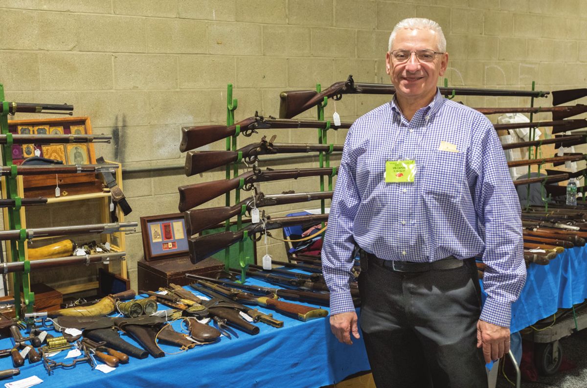 Vin Caponi, owner of Vin Caponi Historic Antiques, Malverne, N.Y.