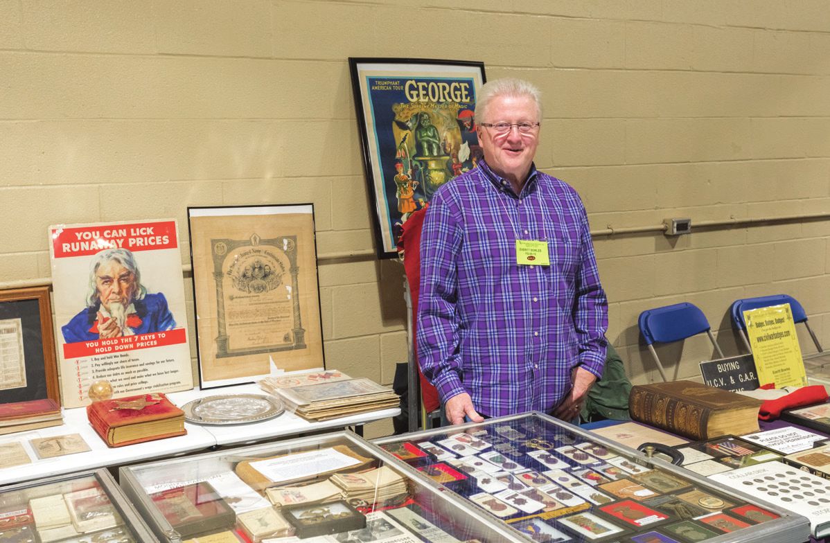 Everett Bowles, owner of CivilWarBadges.com, Woodstock, Ga.
