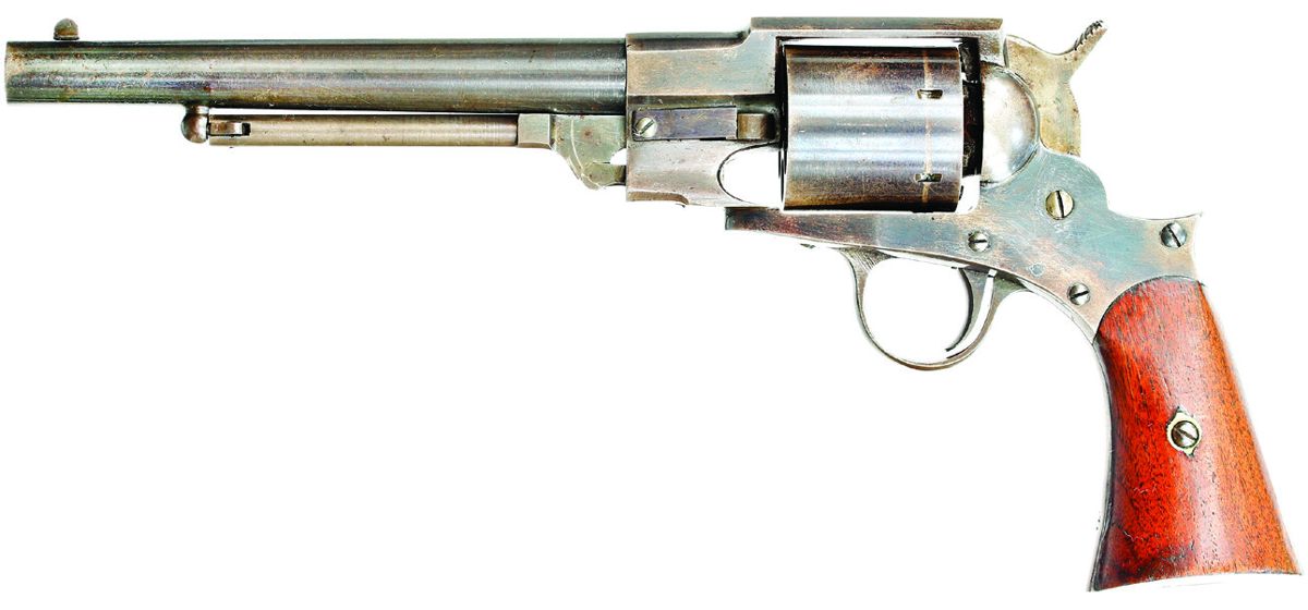 Reverse view of the Freeman Army Revolver.