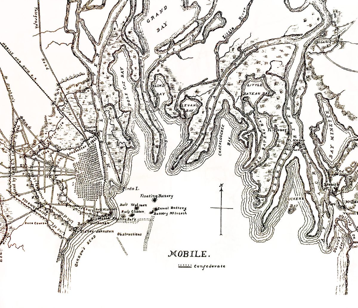 Map of Mobile. Sample view of the maps found in this volume.