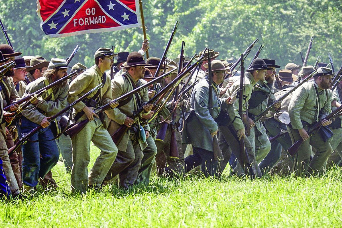 Confederates Attack Casey’s Redoubt. (Tom George Davison)