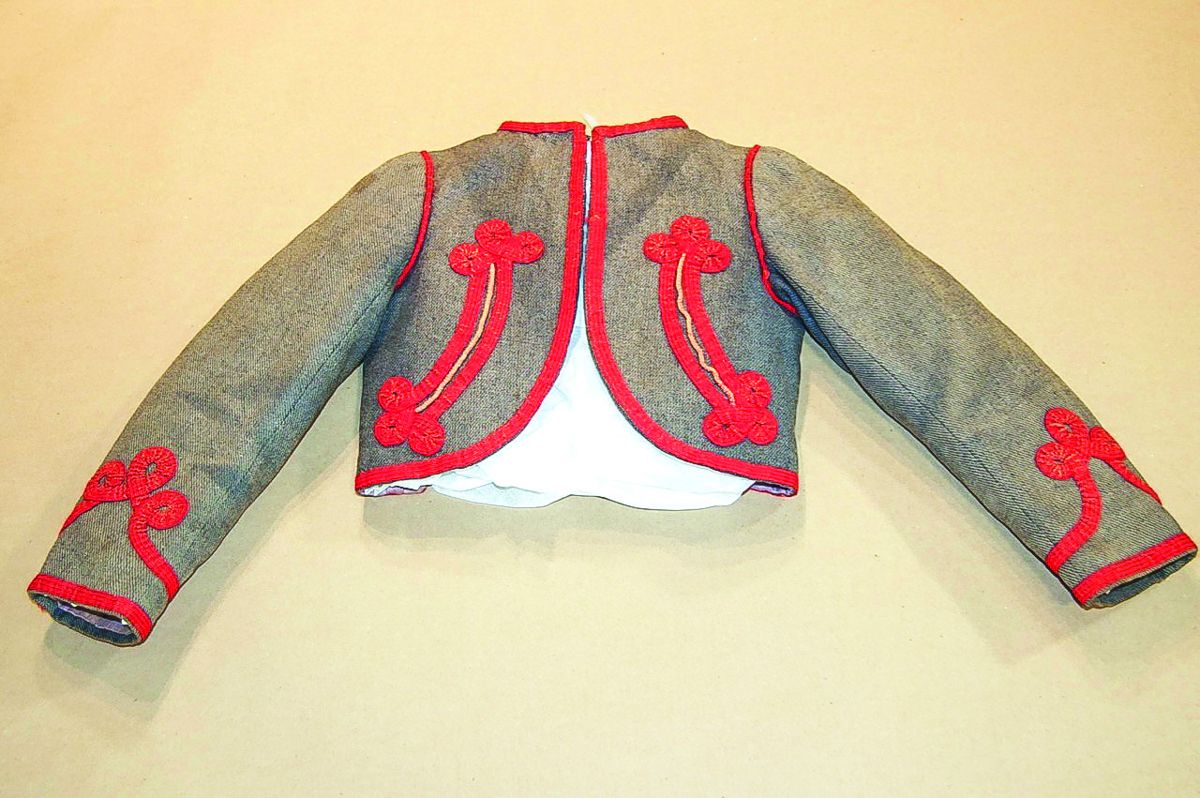 Drummer Boy jacket, after treatment.