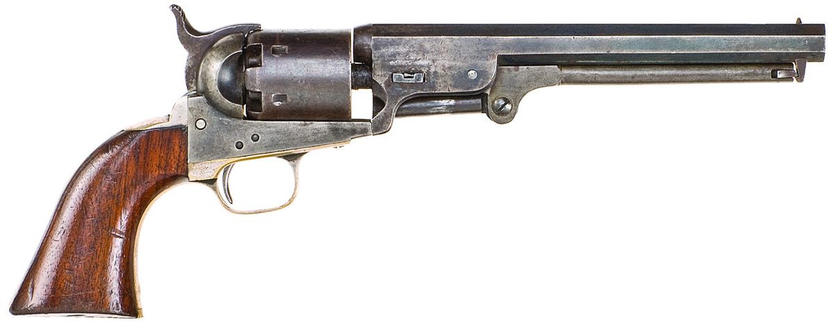 Colt Navy .36 caliber revolver.
