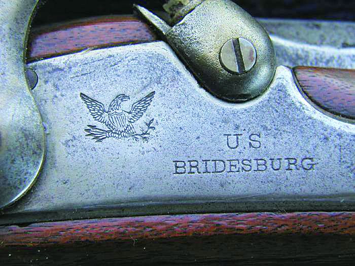 U.S. Bridesburg rifle-musket lockplate.