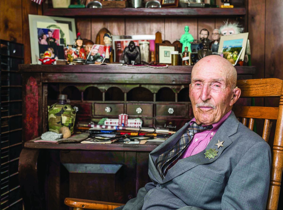 Edwin Bearss at home. (All photos by Buddy Secor)
