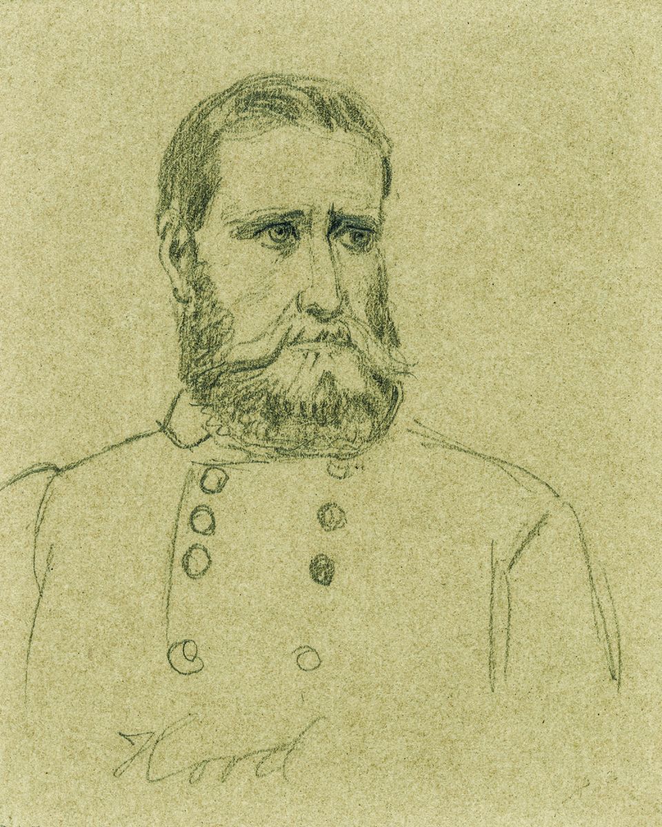 John Bell Hood by Alfred R. Waud. (Library of Congress)