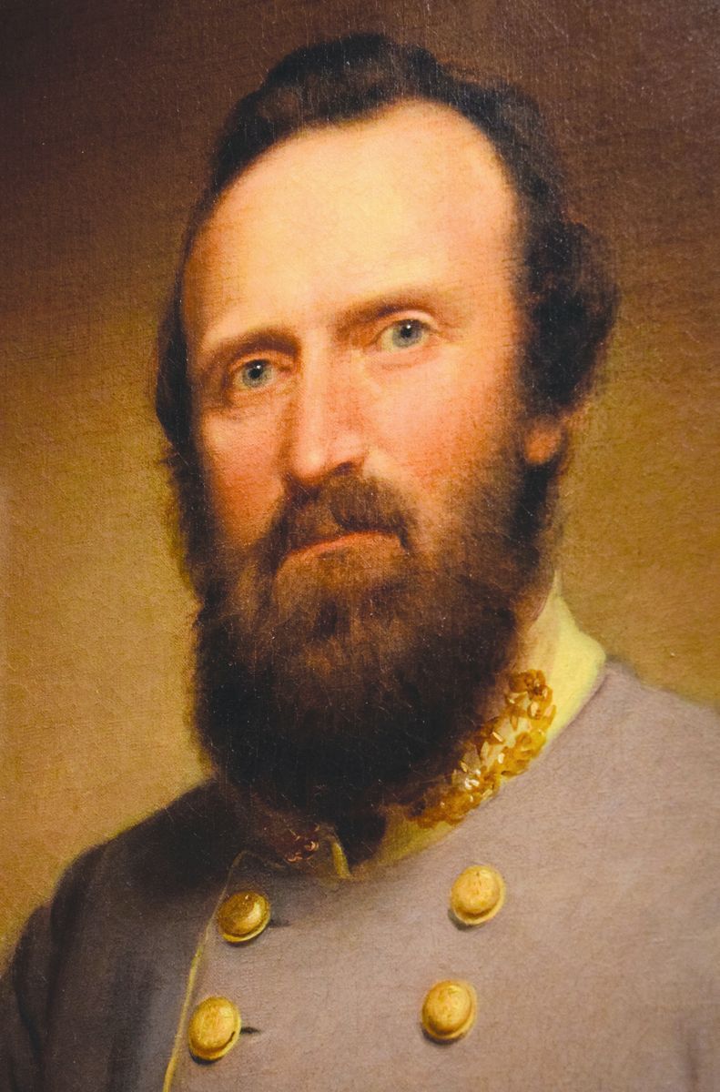 Stonewall Jackson portrait at the VMI Museum. The VMI Museum in Lexington, Va., is a major repository of artifacts relating to the life of General Thomas J. Jackson. (Bob Ruegsegger)