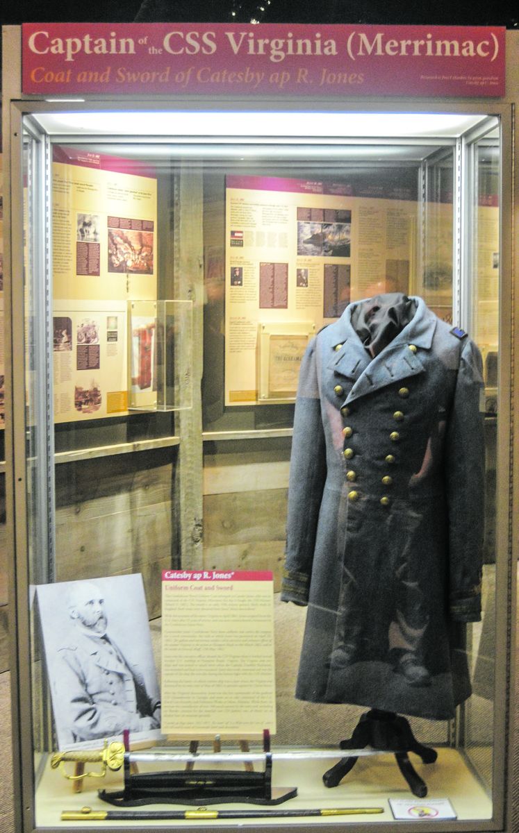 Commander Jones’ frock coat. (All photos by Gould Hagler)