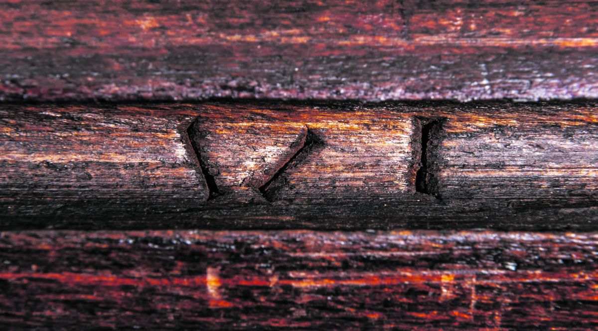 Roman numeral VI punched into the ramrod channel. (Courtesy The Atlanta History Center George Wray Collection.)