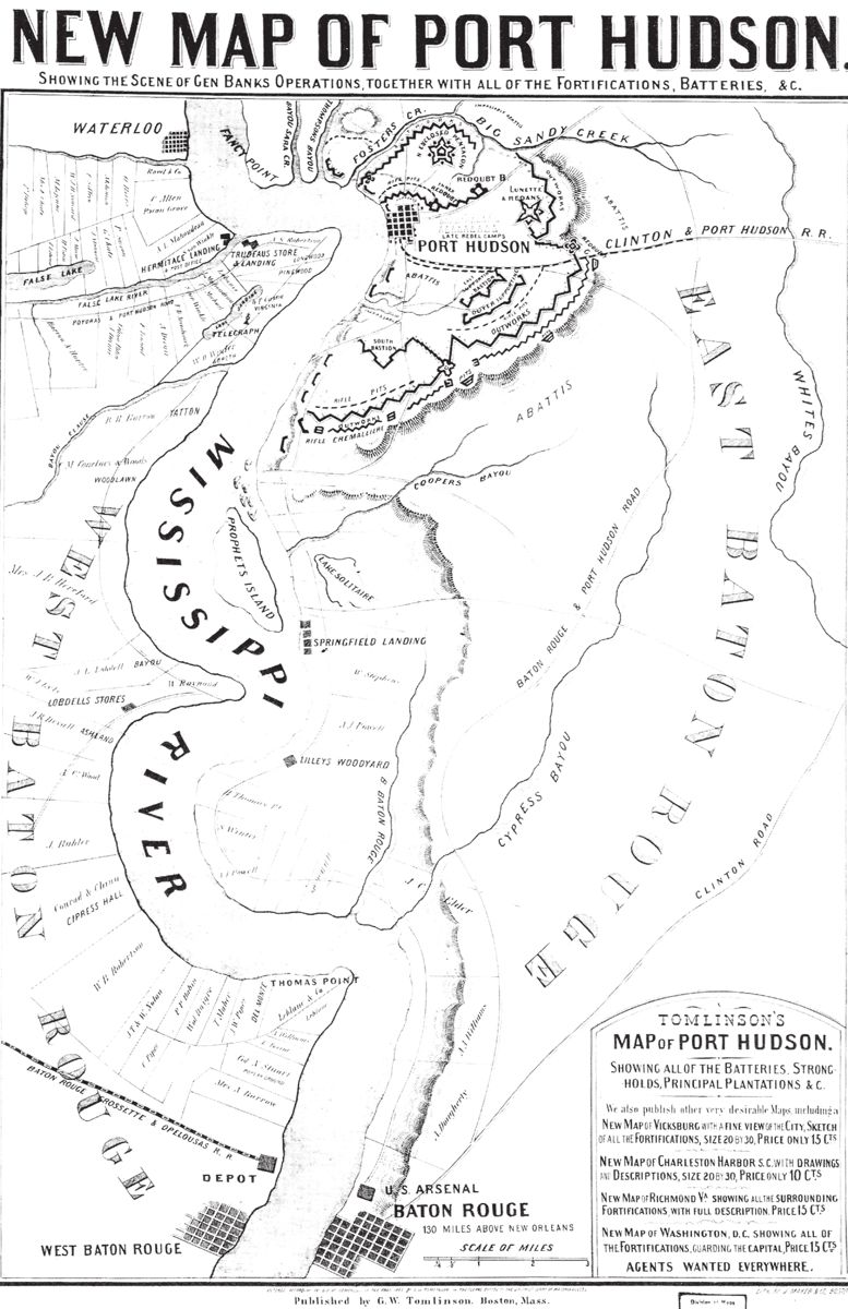 Sample map of Port Hudson.