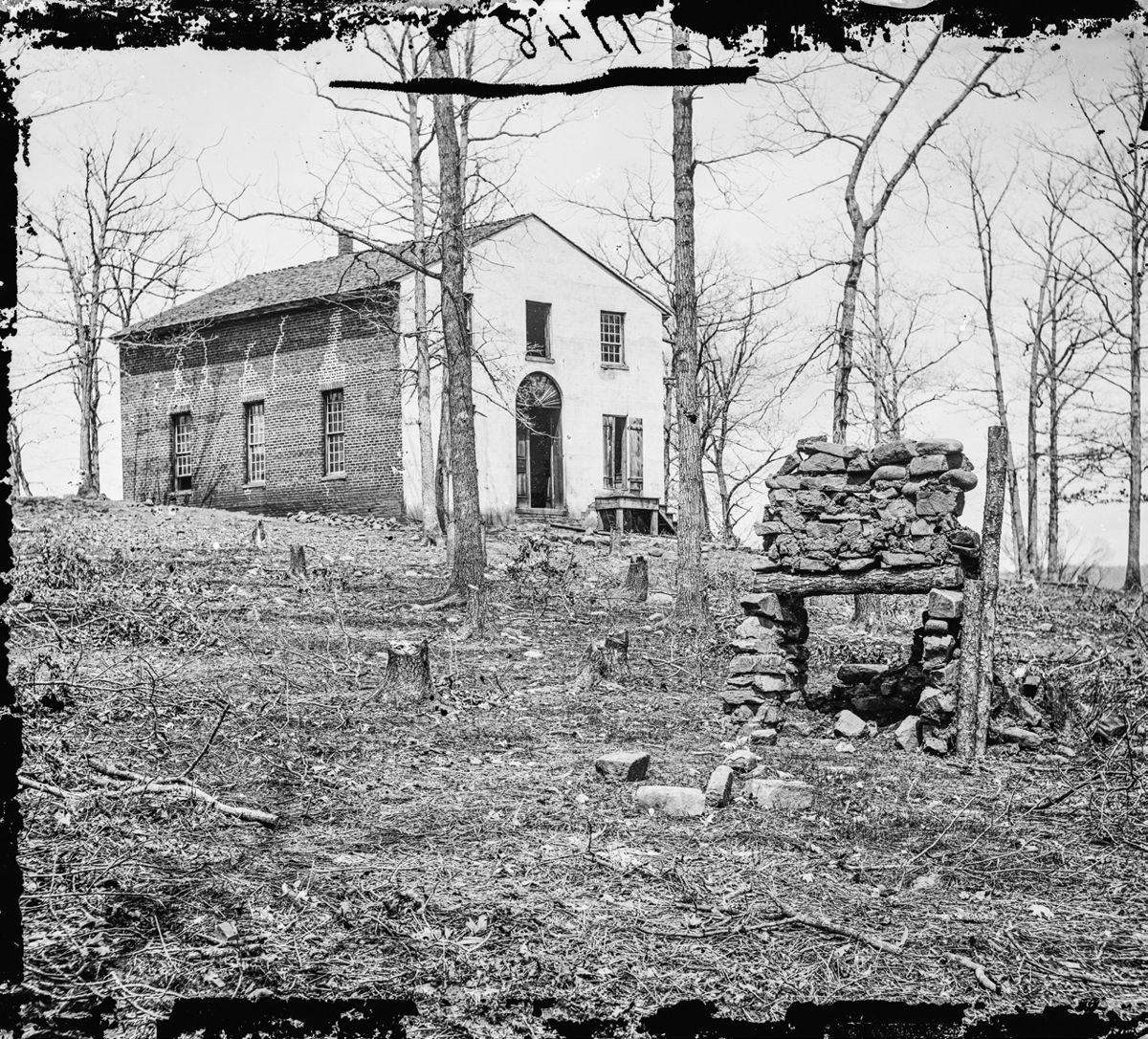 Sudley Church on the Bull Run Battlefield. (Library of Congress)