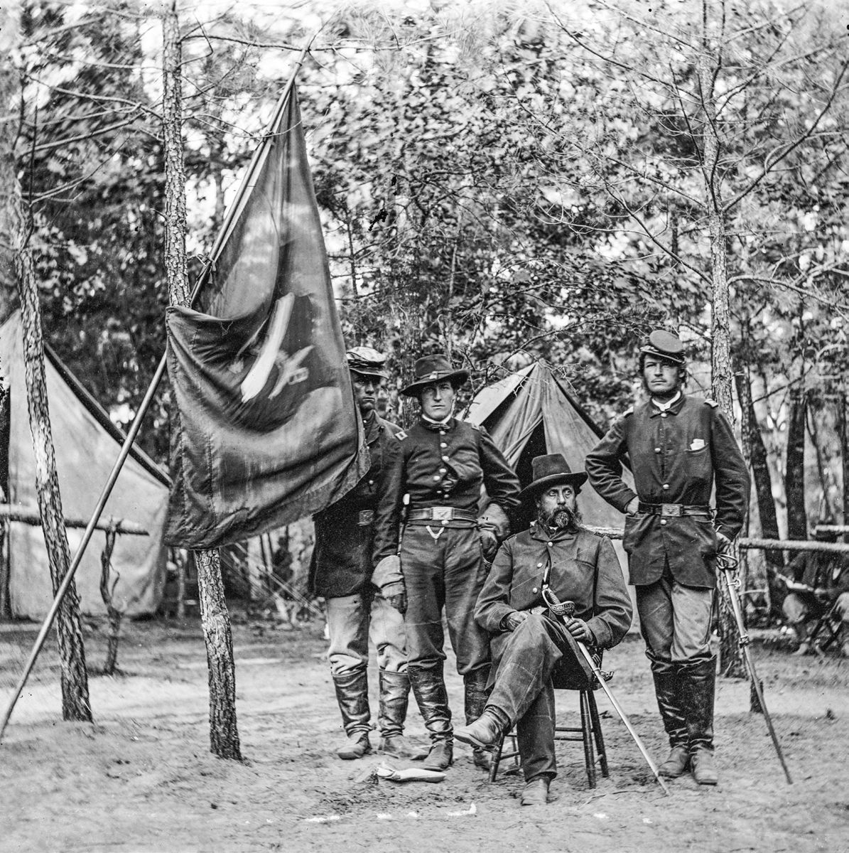 Gen. Orlando B. Willcox and staff, 3rd Division, 9th Corps at (Library of Congress)