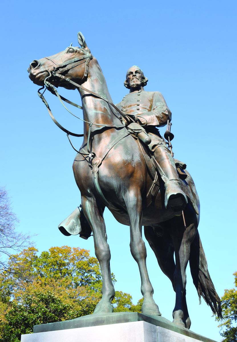 Gen. Nathan Bedford Forrest’s equestrian monument before (John C . Spaziani)