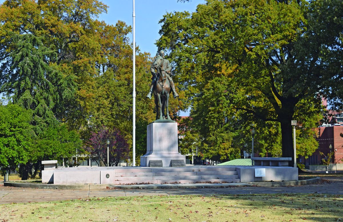 Forrest monument photographed on Nov. 25, 2016.