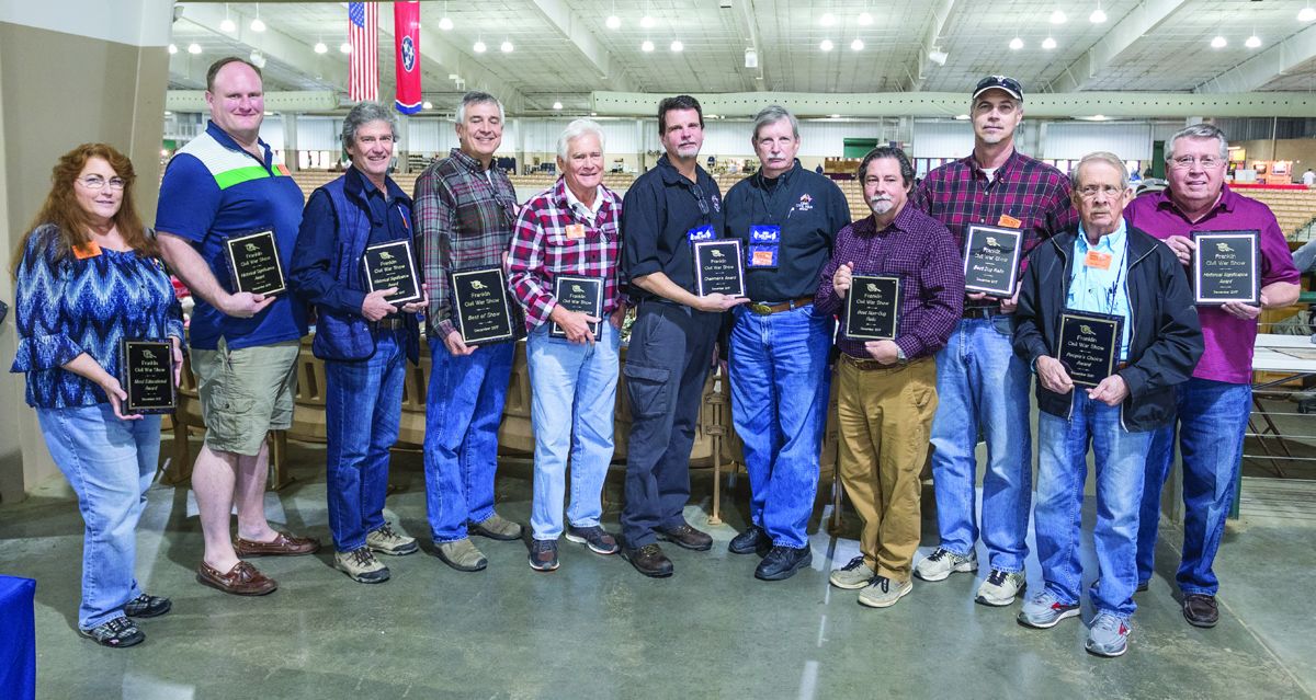 Left to right: Elizabeth Topping, Brandon Luter, Pete Thomas, Arston Grant, Brian Riel, Wayne Williams, Greg Williams, Gerald Roxbury, Bill Gurley, Bill Blackman and Ernie Arnold.