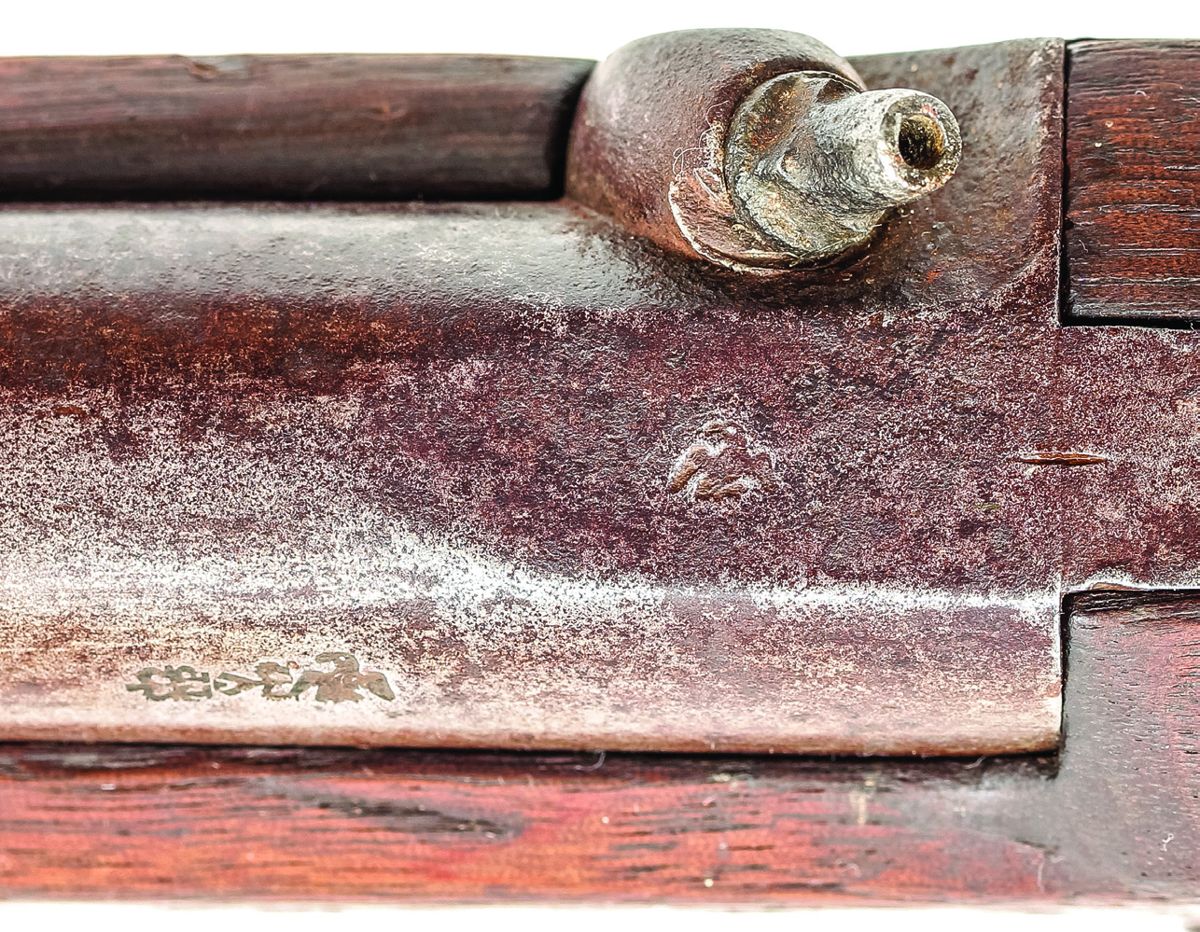 spread-winged eagle proof mark on the breech and stamped over the British proof marks. In my opinion, guns so marked are definitively Civil War related arms and not guns that the British (All photos by Tim Prince)
