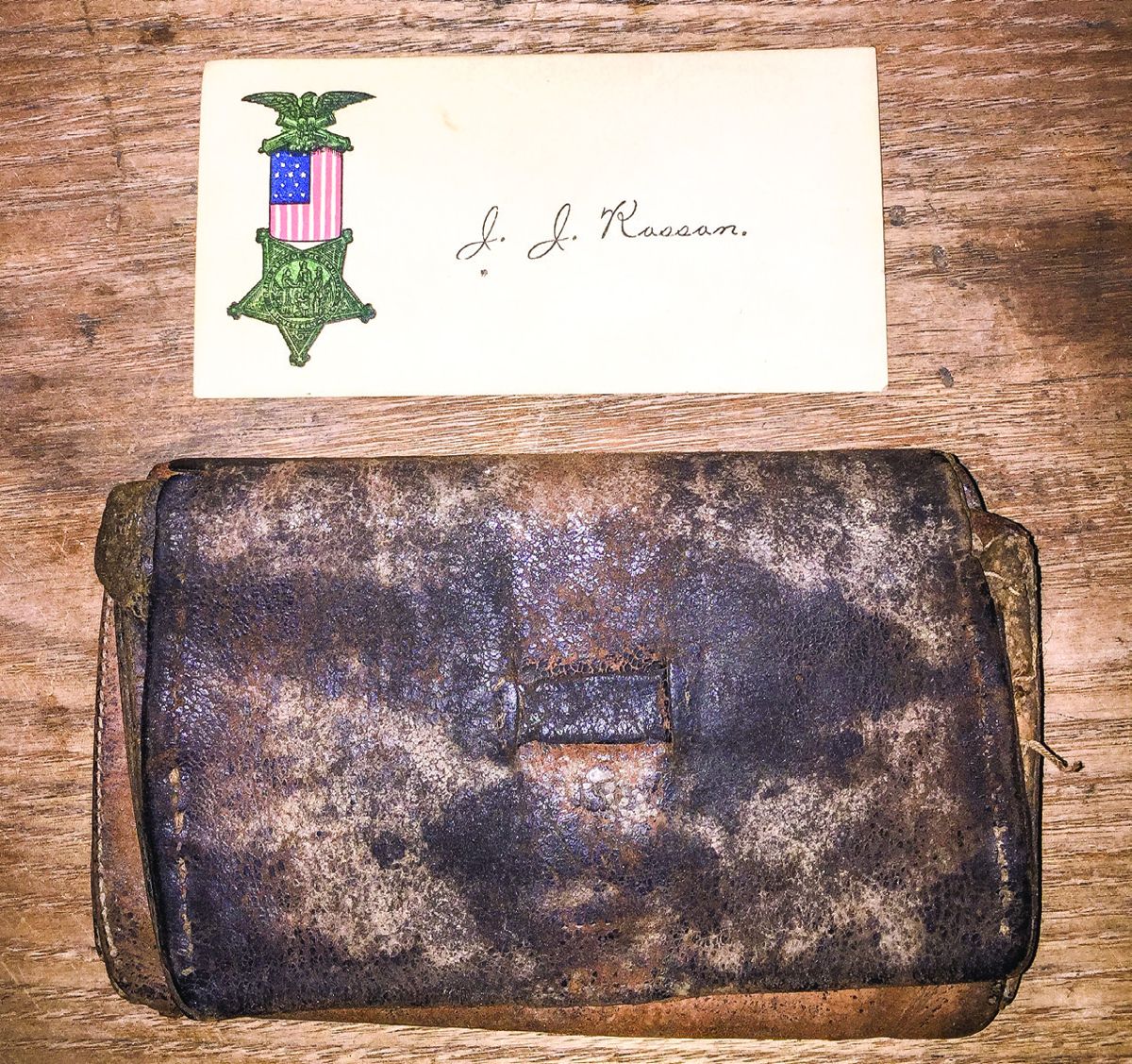 Private John Rosson’s Civil War wallet.