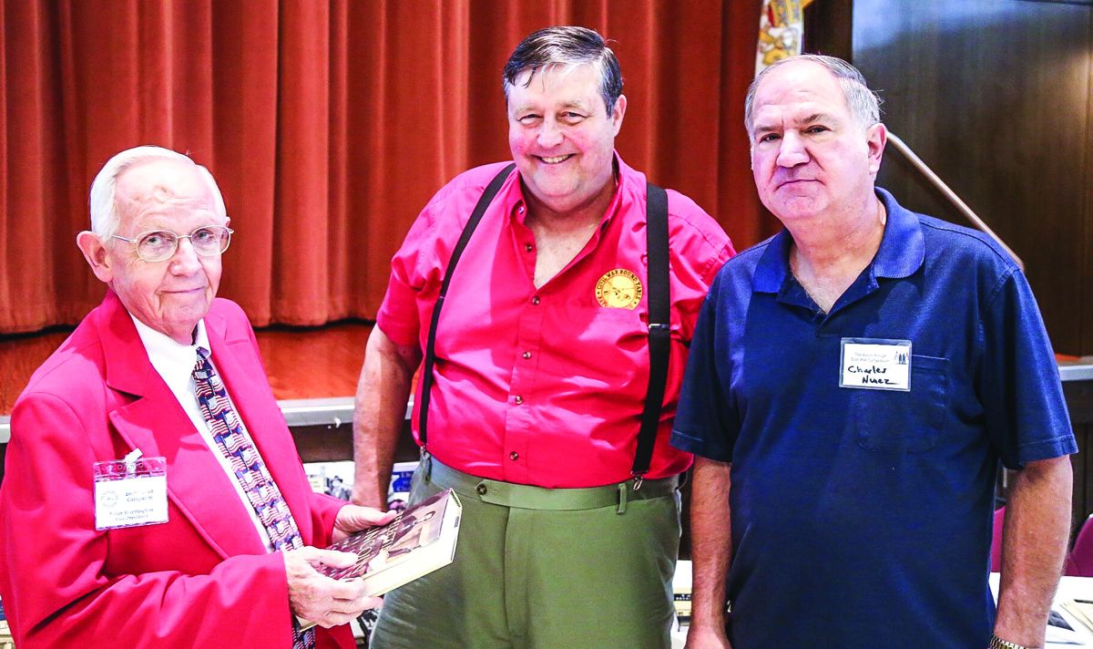 Peter Harrington, Vice President of the Baton Rouge CWRT (left) served as moderator of the Symposium. John Potts (center) was chief organizer of the very successful event. Shown at right is Charles Nunez, President of the New Orleans Civil War Round Table, one of more than sixty registrants.