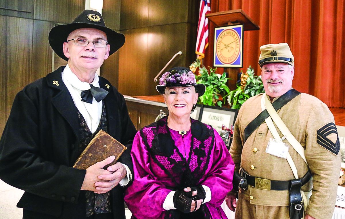 Reenactors and period dressers added color and flair to the days’ proceedings.