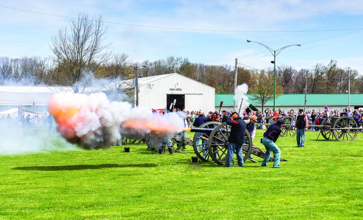 Thirteen cannon fired during the event and is always a crowd pleaser.