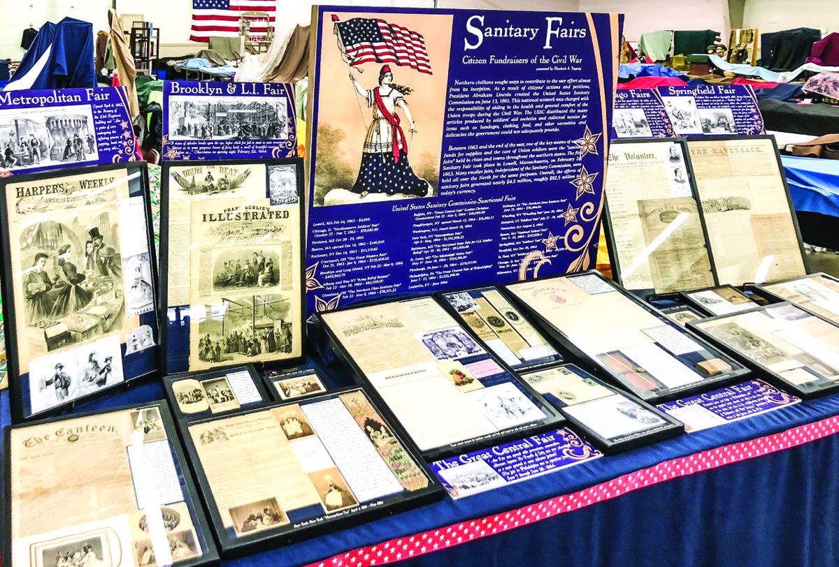 Elizabeth Topping ”Sanitary Fairs” display.