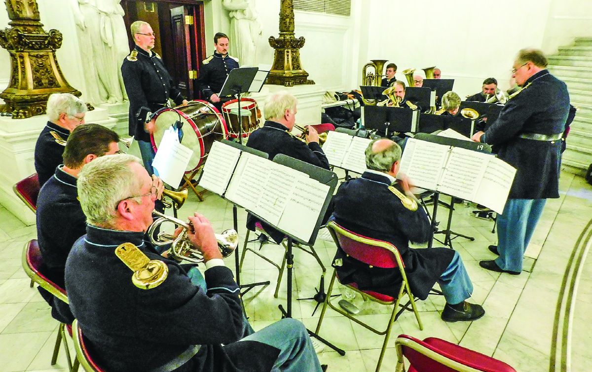 A live band performed music during the ball.