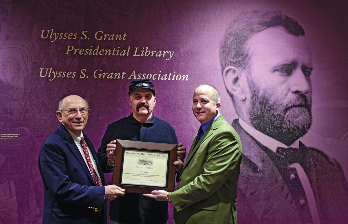 L. to R. John F. Marszalek, Duffy Neubauer (in uniform), and W.
