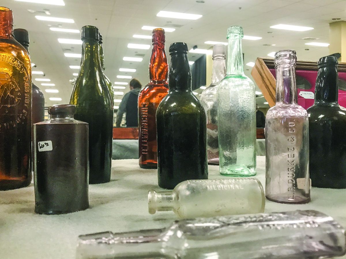 Glassware has always been a popular item at this long running show.