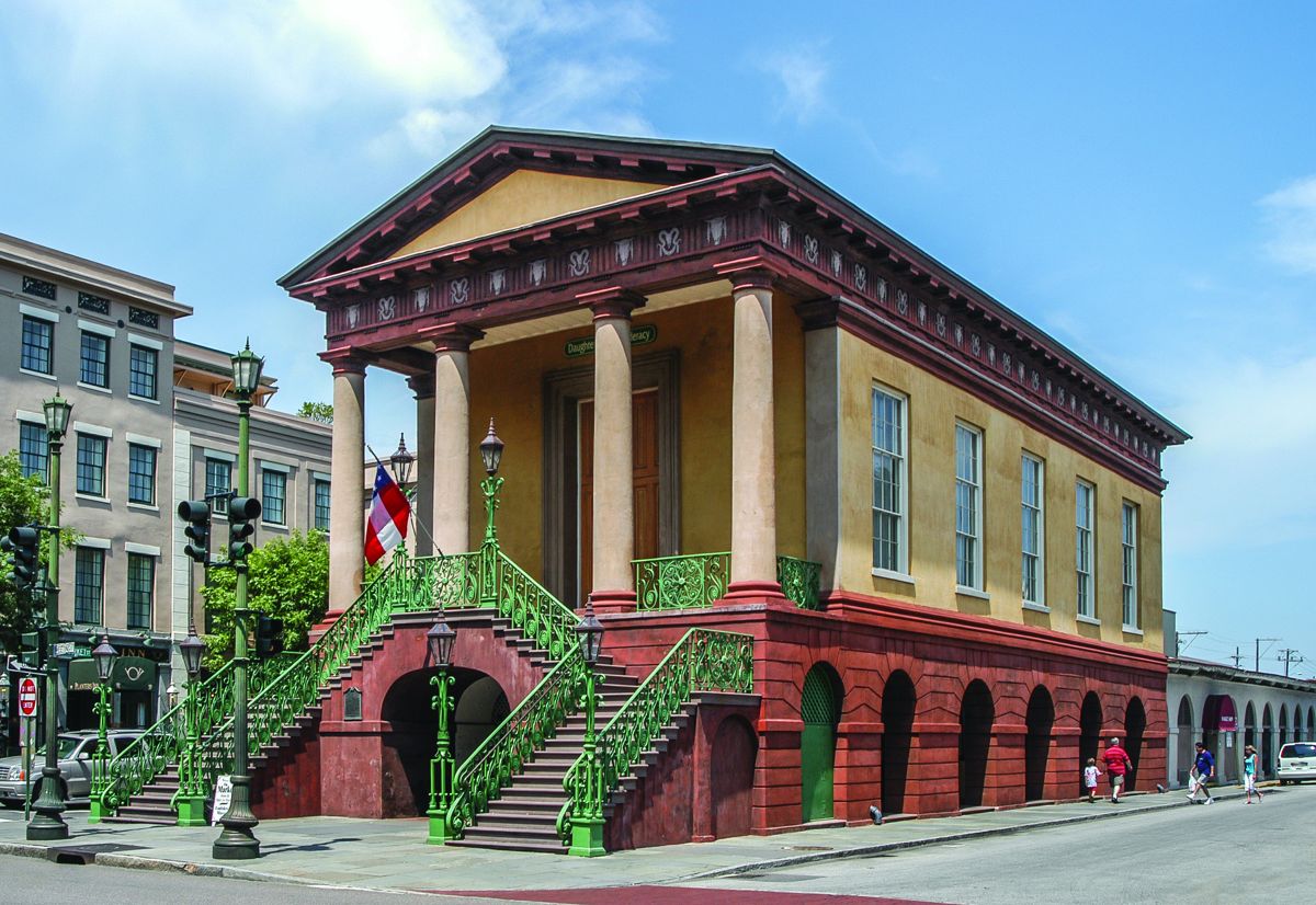 Confederate Museum is located on the corner of Meeting and Market streets in downtown Charleston.