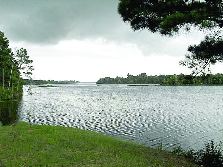 Present day photo of the Red River at Montgomery, La.