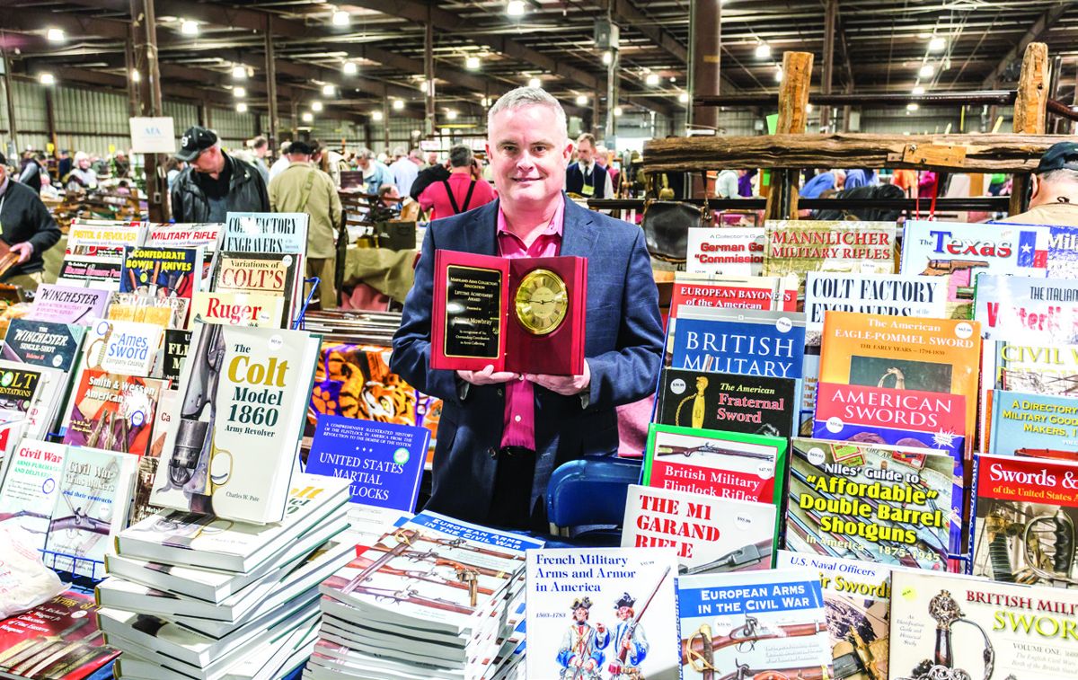 The Lifetime Achievement Award this year was presented to Stuart Mowbray. He has authored numerous books and articles and has encouraged others to share their knowledge on a far range of collecting topics. Forty years ago, he attended the Baltimore Show as his father’s helper and has returned every year since. Congratulations Stuart!