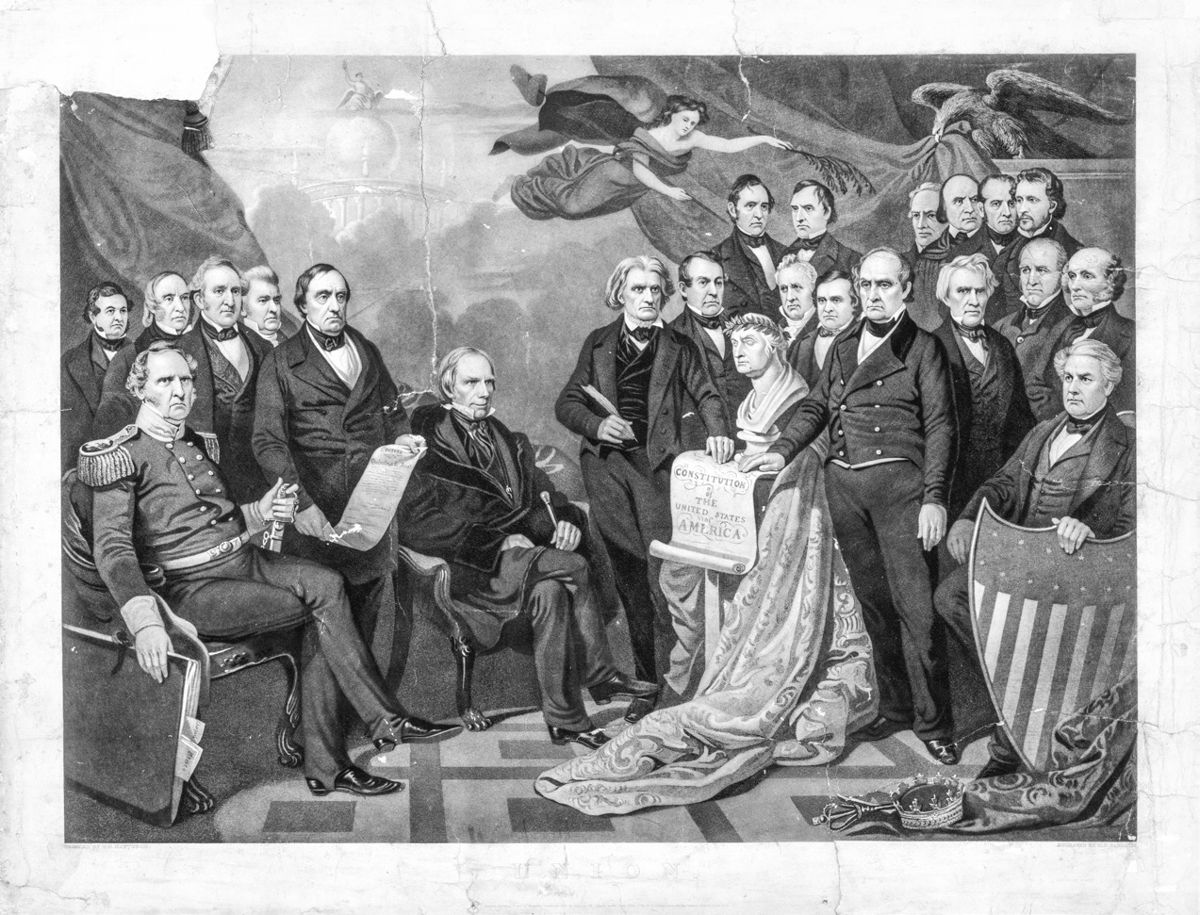 C. Union / painted By T[ompkins] H. Matteson ; engraved by