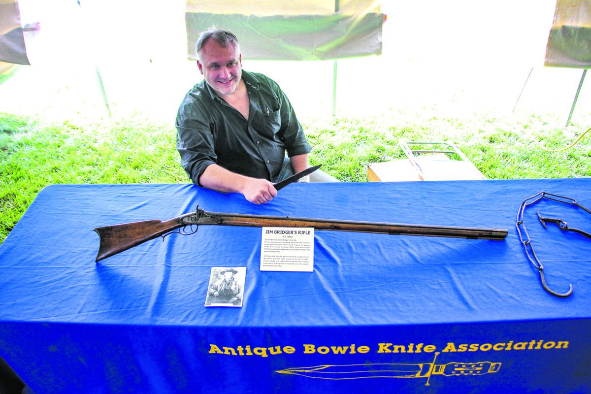 Jason Baldwin not only brought bowies but also Jim Bridger’s St.