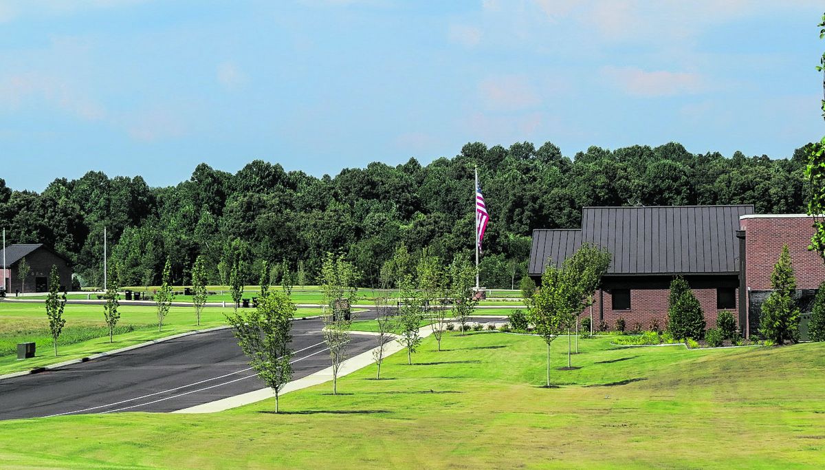 New cemetery headquarters.