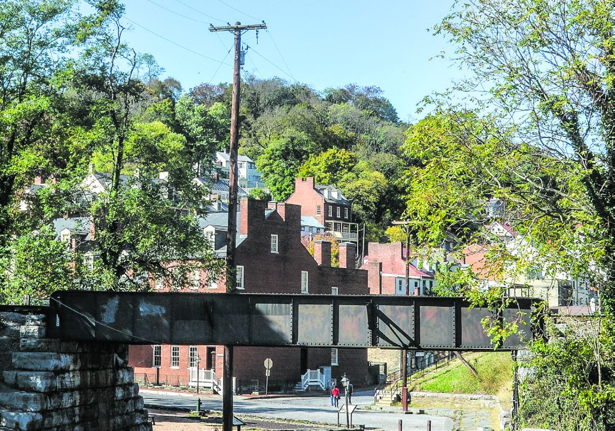 View of Harpers Ferry from the point.