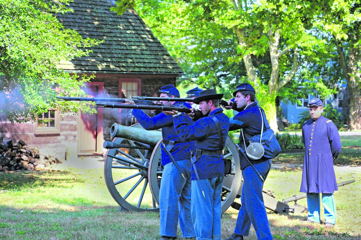Hancock House. William Michel Supervises Drill. (Jane Turner. Editing by Kenneth Raia.)