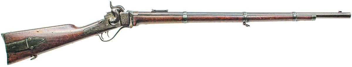 Overall view of Berdan Sharps NM1859 Rifle #56,694.