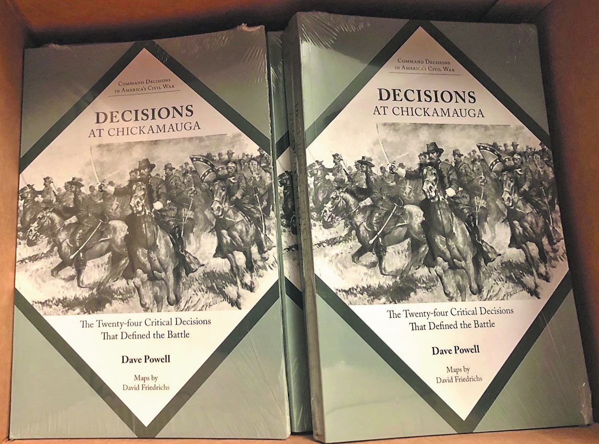 Dave Powell books, Decisions at Chickamauga: The Twenty- Four Critical Decisions that Defined the Battle.