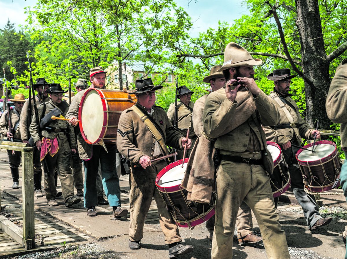 A great addition to the period atmosphere of N-SSA Nationals is the authentically uniformed Confederate fife and drum corps. The unit is composed of skilled musicians and is a staple of the Sunday morning festivities.