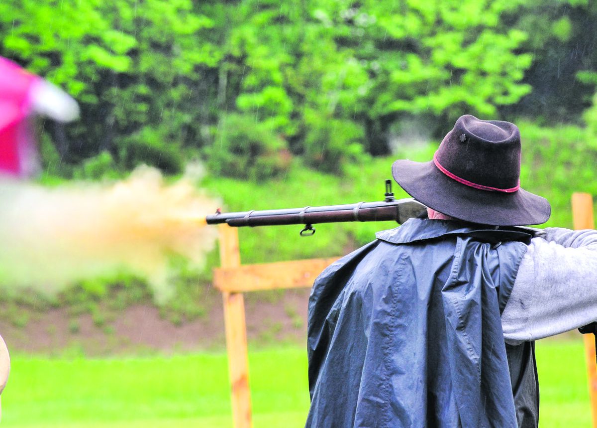 On Wednesday and Thursday of the National Skirmishes, competitors shoot in Individual Matches to achieve their best scores on paper bullseye targets. Awards are given for the top shots in each small arm category, as well as aggregate awards. (Tambi Dudley, Courtesy of Schuetzen Powder Energetics)