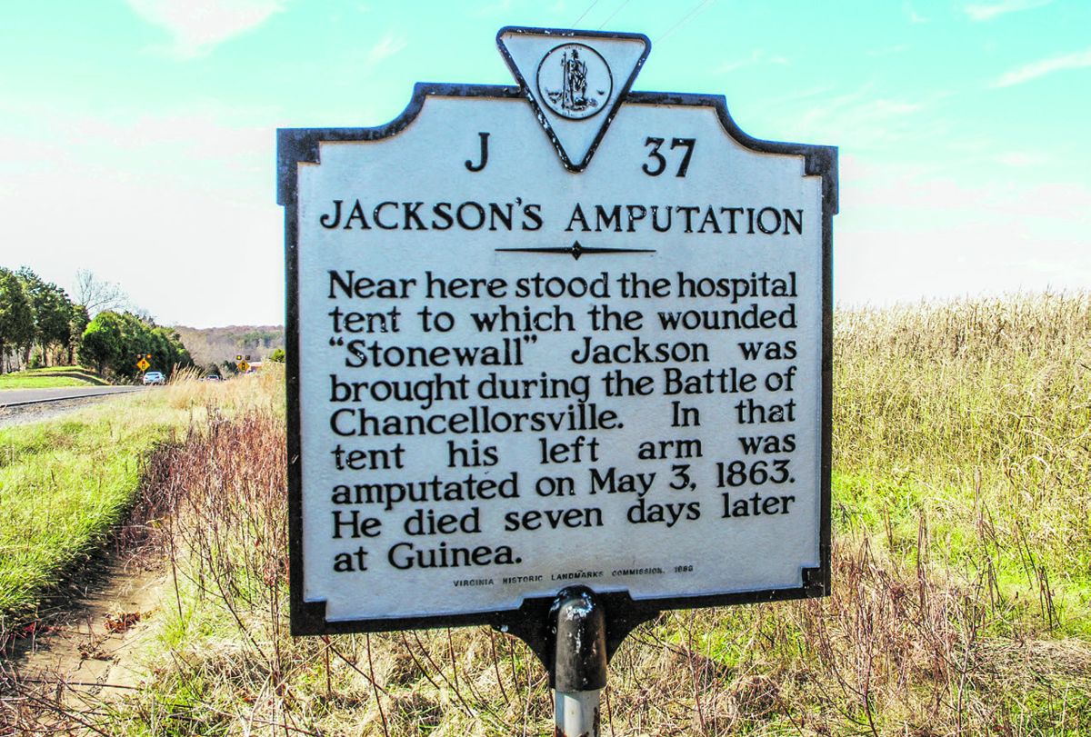 Jackson’s Amputation Dr. Hunter McGuire removed Jackson’s (Photos by Bob Ruegsegger)