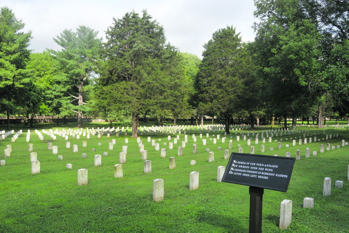Stones River National Cemetery, where many of the Union’s battle dead are buried. (Gould Hagler)