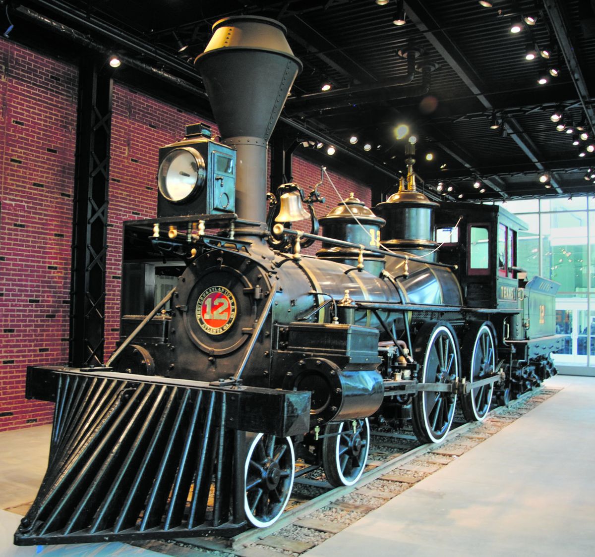 Another new exhibit at the Atlanta History Center focuses on the 1856 locomotive Texas, veteran of the Great Locomotive Chase, which ran on the Western & Atlantic Railroad between Atlanta and Chattanooga for nearly 50 years. The Texas has been displayed with The Battle of Atlanta