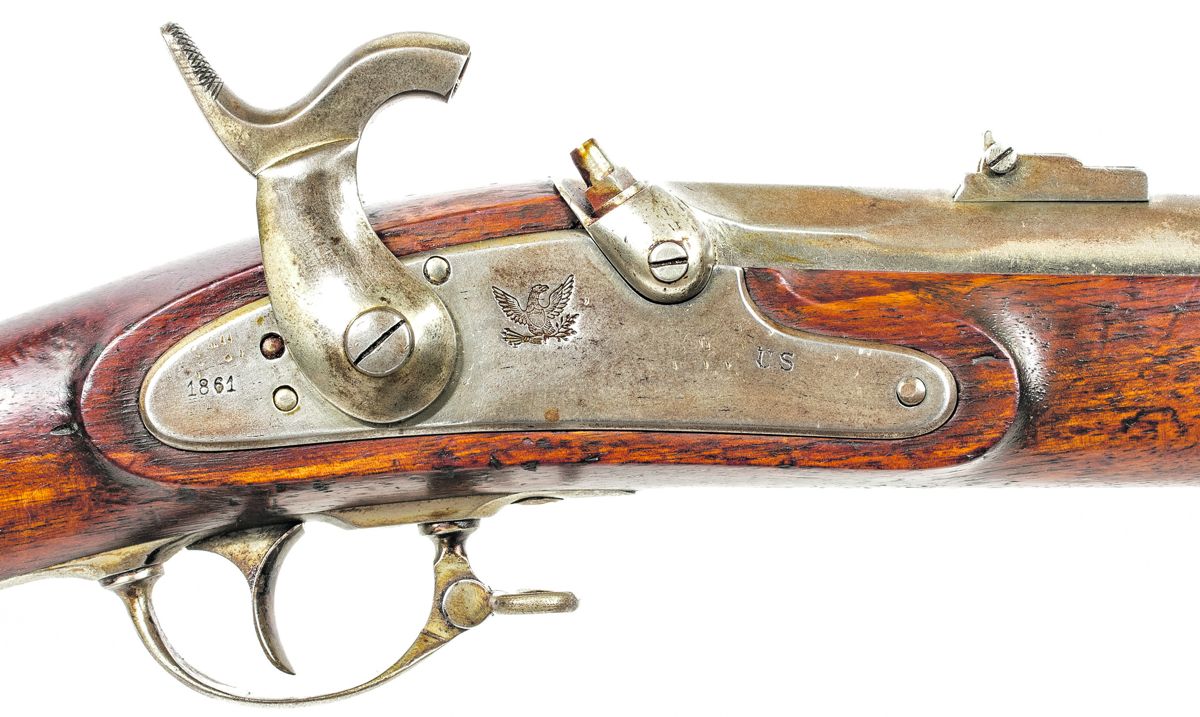 Exterior lock markings on Suhl M1861 assembly #20.
