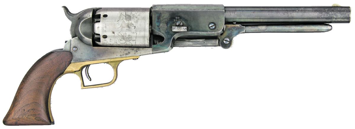 Exploding Walkers, .31 caliber mold and Rebel Henrys — lead photograph from the original article