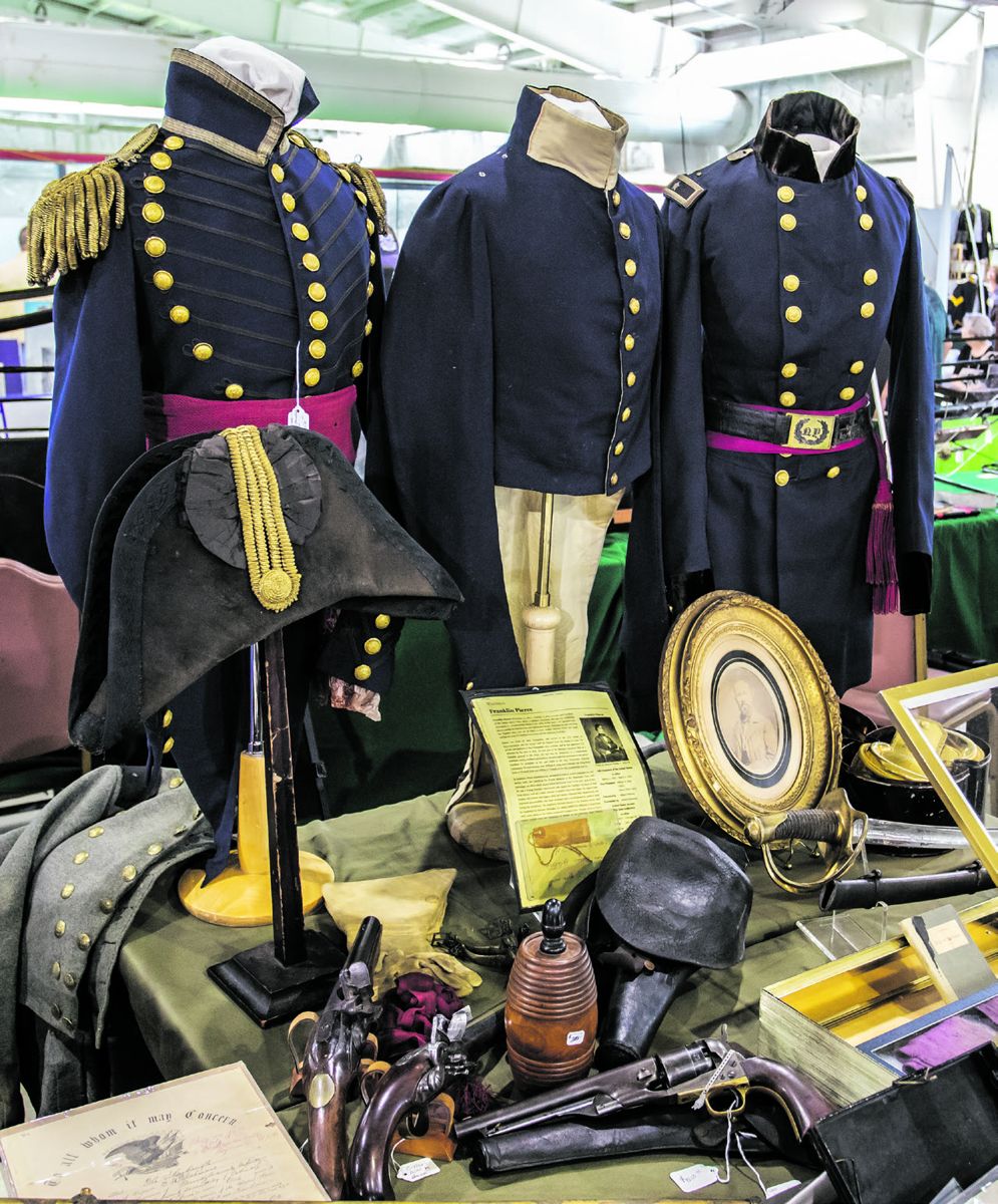 The Pennsylvania monument, the largest at Gettysburg, is one of the most visited places on the battlefield. In the foreground is Hexamer’s New Jersey Battery’s monument with a U.S. 3-inch Parrott rifle (left) and a U.S. 10-pounder Parrott rifle (right).