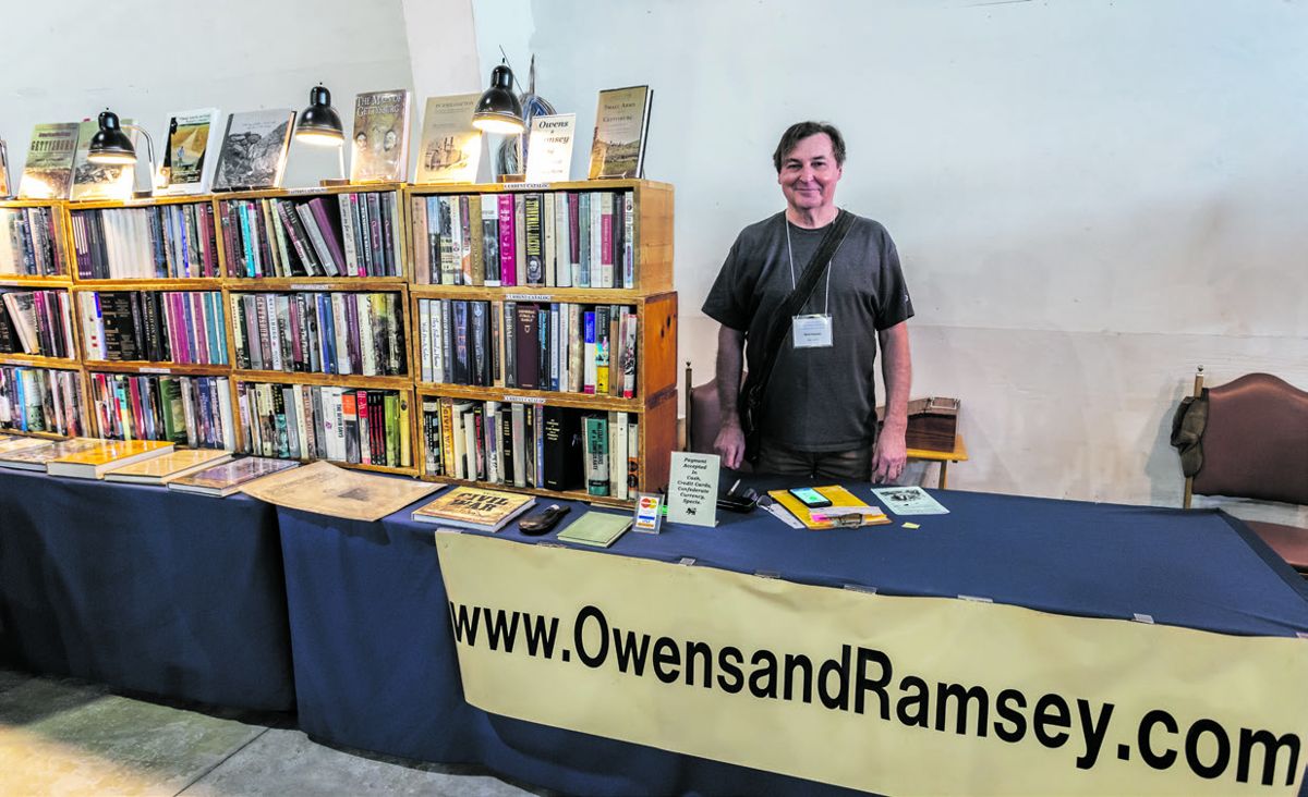 Bookseller and author Marc Ramsey was one of the many book dealers at the show. Marc is a regular contributor to Civil War News and has an article on page 17 in this issue.