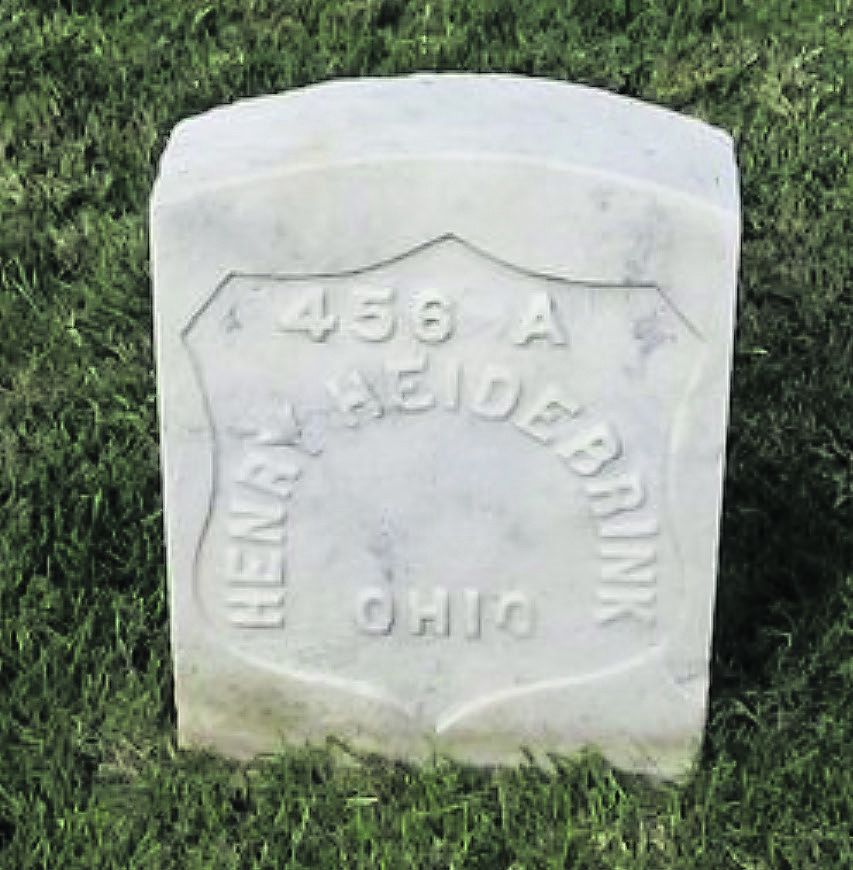 Henry Heidebrink’s gravestone.