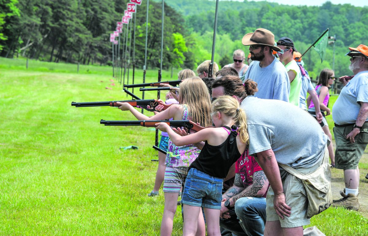Competitors ranging from age 4 to 13 shoot their BB and pellet guns in two classes, Junior and Senior, in both individual and